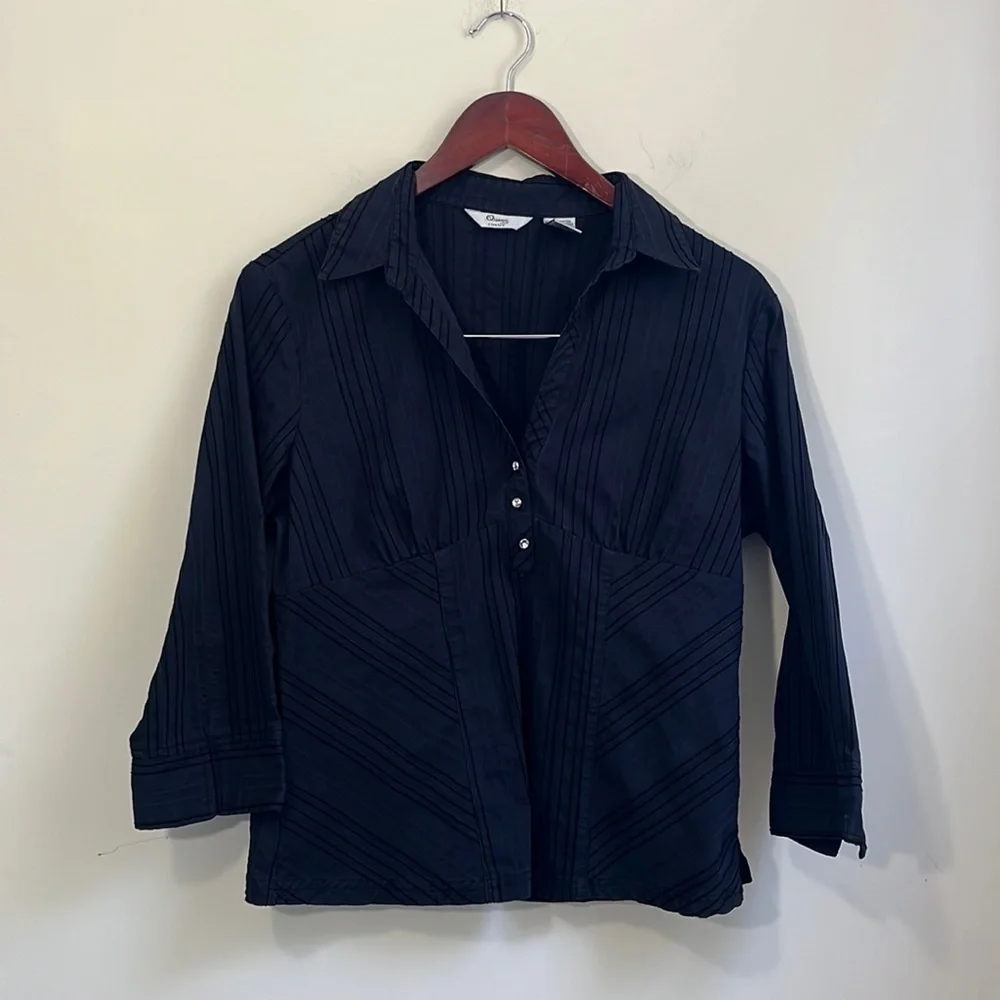 Women’s Stretch Blouse Size Large - Picture 1 of 9